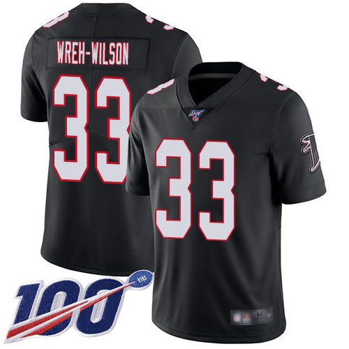Atlanta Falcons Limited Black Men Blidi Wreh-Wilson Alternate Jersey NFL Football #33 100th Season Vapor Untouchable->women nfl jersey->Women Jersey